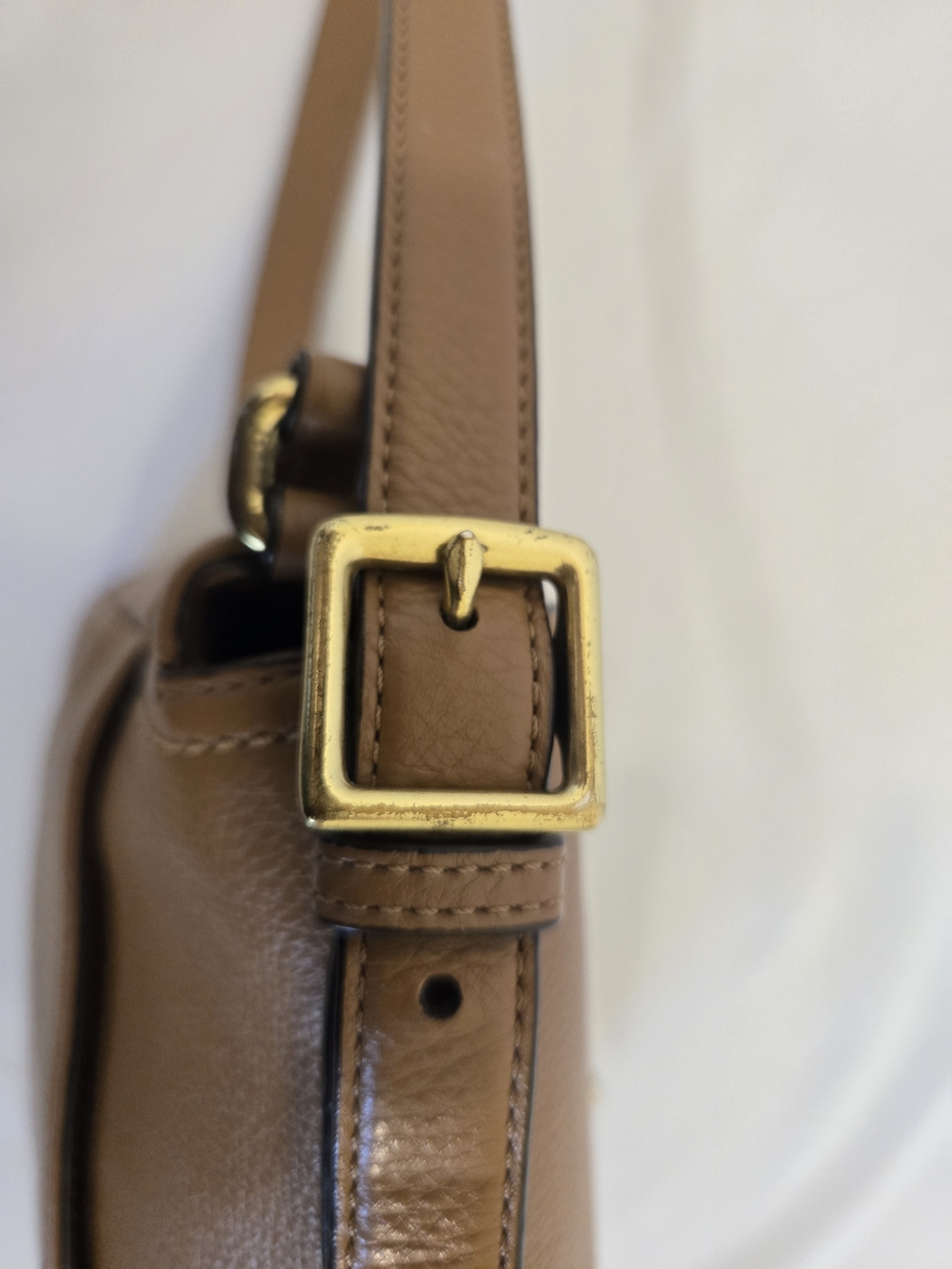 Coach Leather Crossbody Shoulder Bag in Camel - Picture 9 of 16